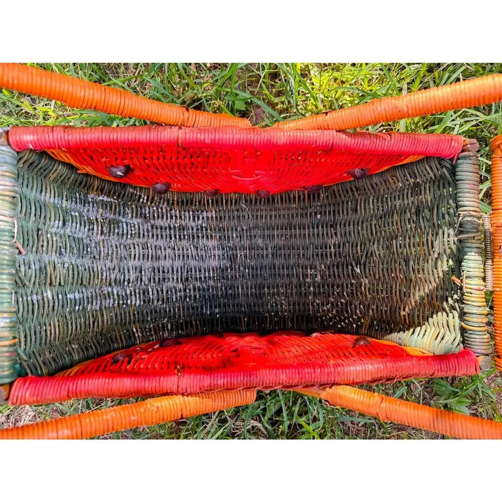 Vintage Watermelon Wicker Picnic Basket PROJECT
